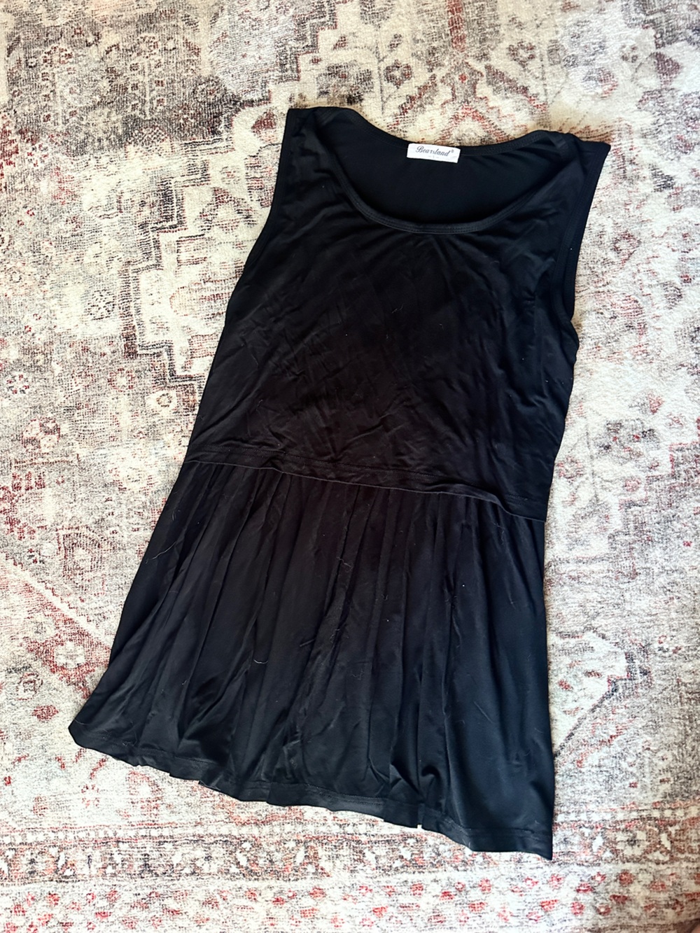 Black Nursing Tank Top